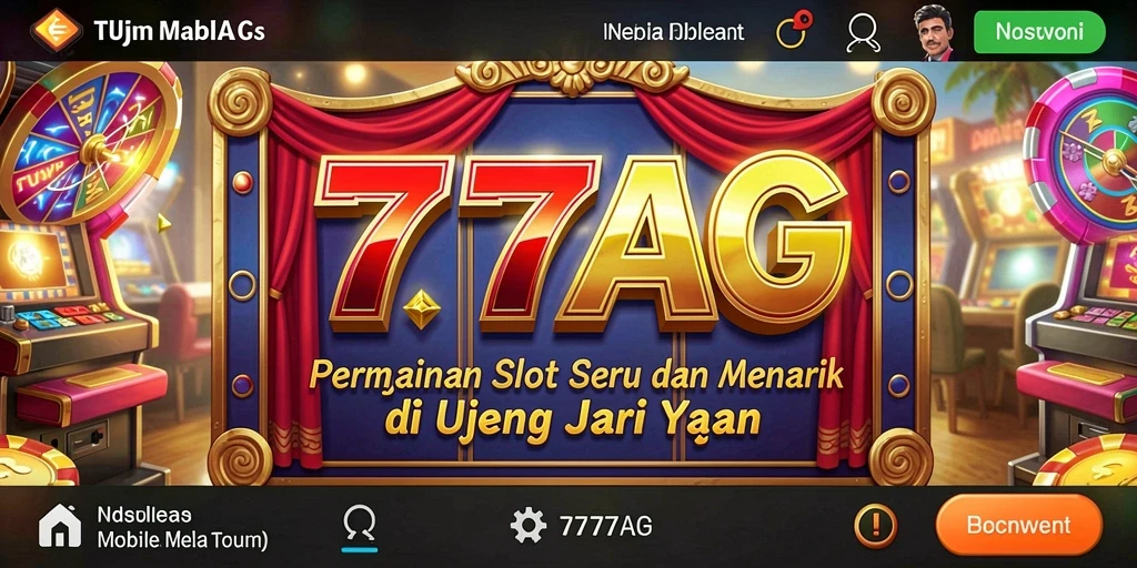 Screenshot utama 777AG menunjukkan gameplay slot yang mendebarkan dan interaktif.