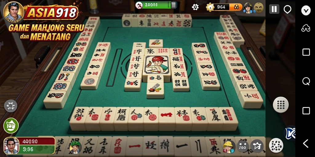 Screenshot gameplay ASIA918 menampilkan tantangan menarik dalam permainan Mahjong.