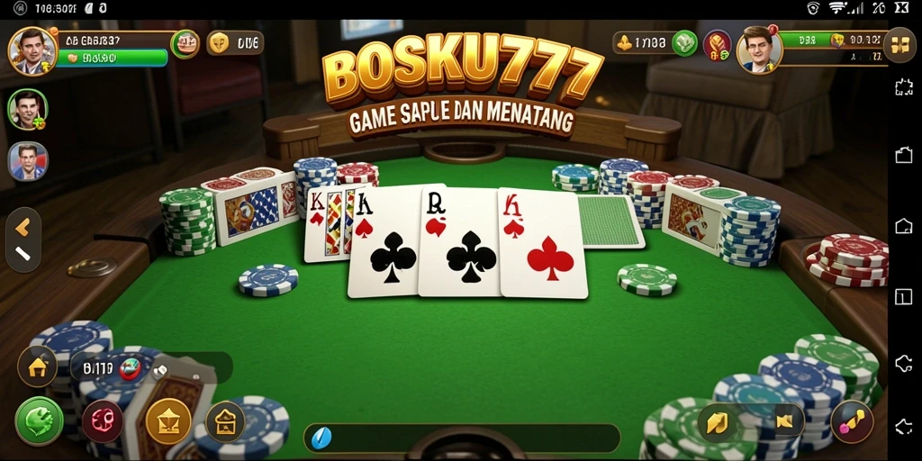 Tampilan gameplay seru dan interaktif dari BOSKU777.