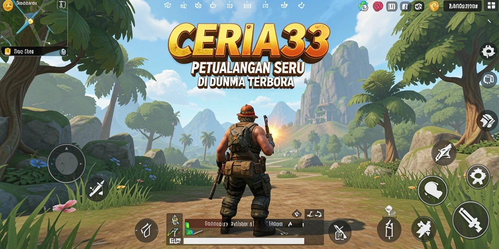 Screenshot menunjukkan petualangan seru di dunia terbuka CERIA33.