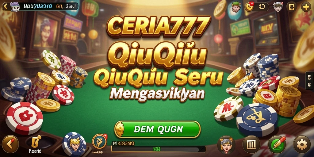 Tampilan gameplay QiuQiu yang mengasyikkan dan seru.