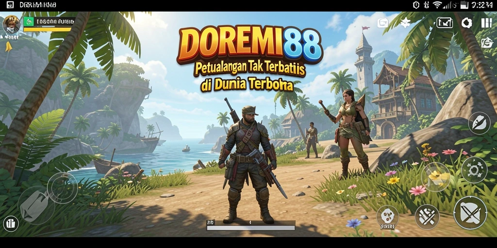 Tampilan gameplay DOREMI88 dalam dunia terbuka yang menakjubkan.