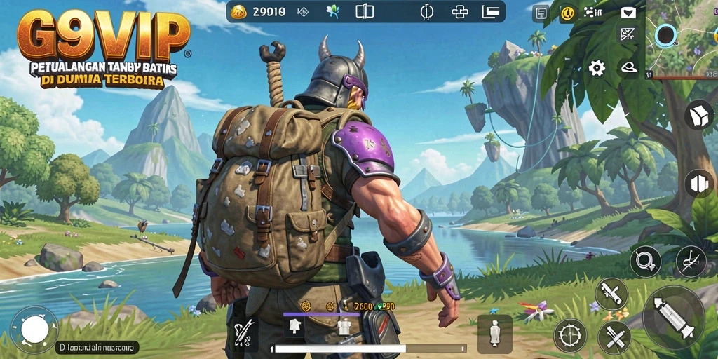 Tampilan gameplay G9VIP yang menakjubkan di dunia terbuka.