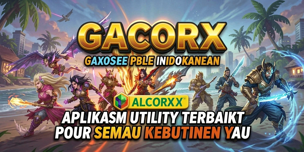 Tampilan utama <strong>GACORX</strong> menampilkan fitur-fitur canggih aplikasi Utility.