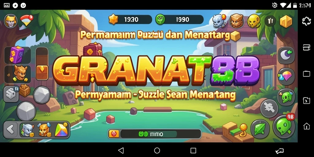 Tampilan gameplay seru di GRANAT88 dengan tantangan puzzle.