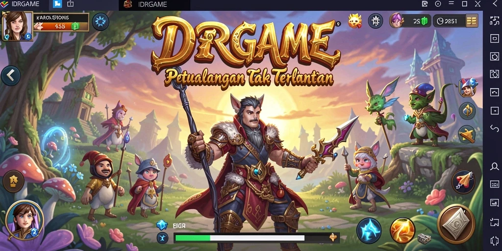 Tampilan gameplay menakjubkan di dunia petualangan IDRGAME.