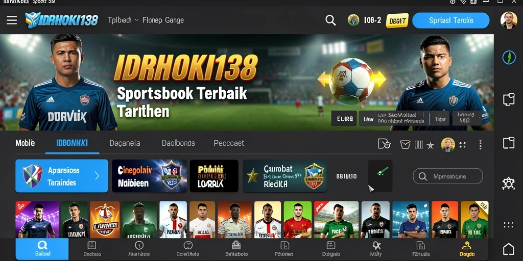 Tampilan gameplay Sportsbook di IDRHOKI138 yang menarik dan interaktif.