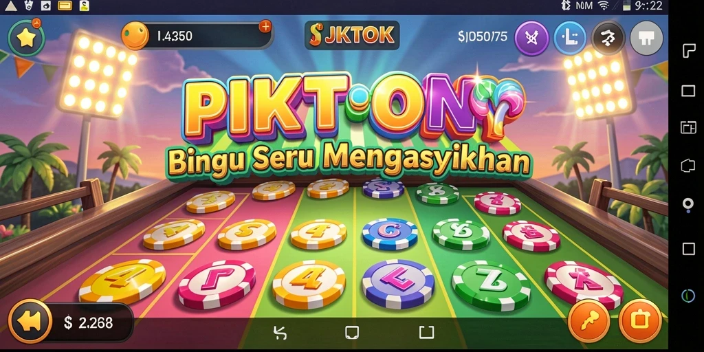 Screenshot gameplay JKTOK menampilkan serunya permainan Bingo online.