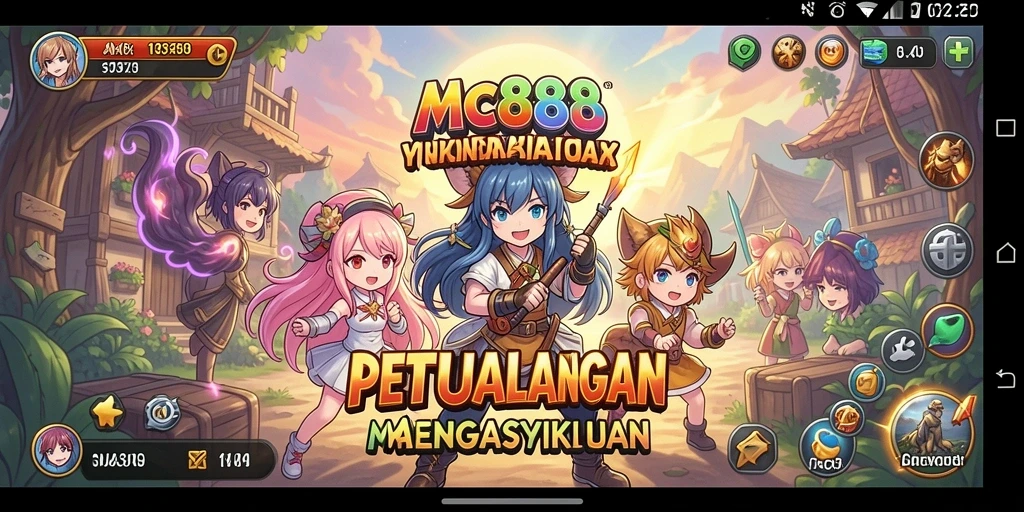 Screenshot dari gameplay MC888 yang menampilkan aksi seru karakter Anime.