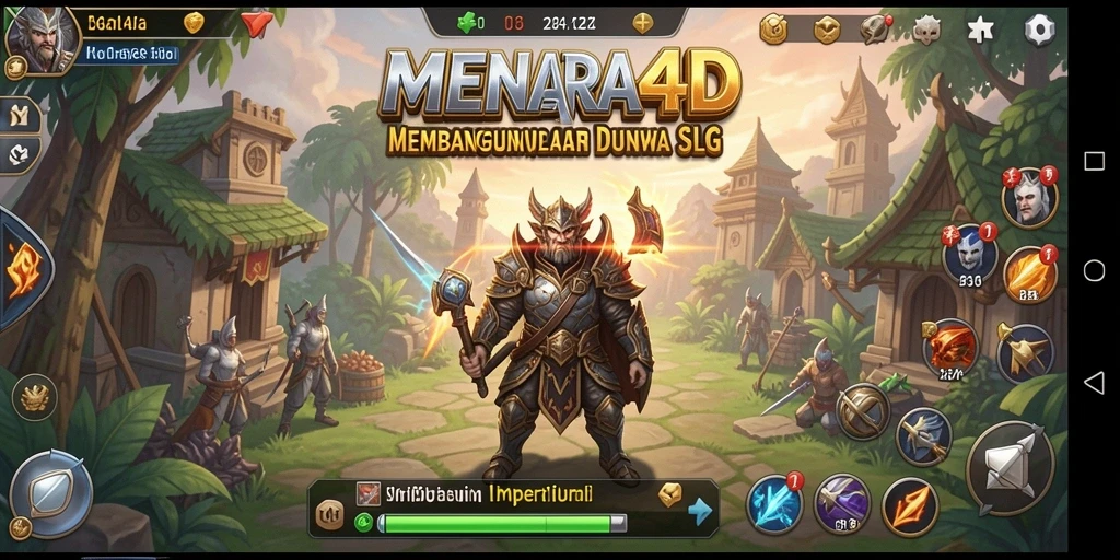 Menampilkan pertempuran strategis di dunia MENARA4D.