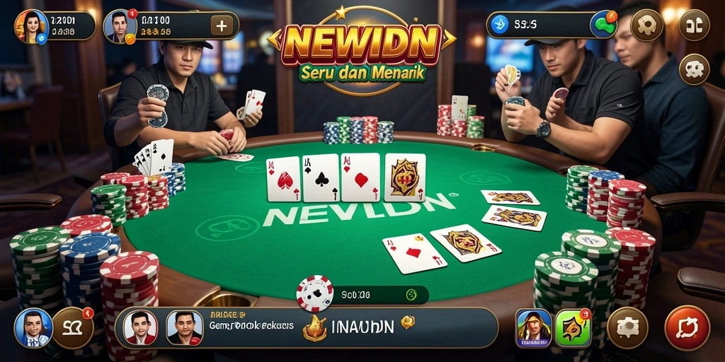 Screenshot gameplay Poker yang mendebarkan di NEWIDN.