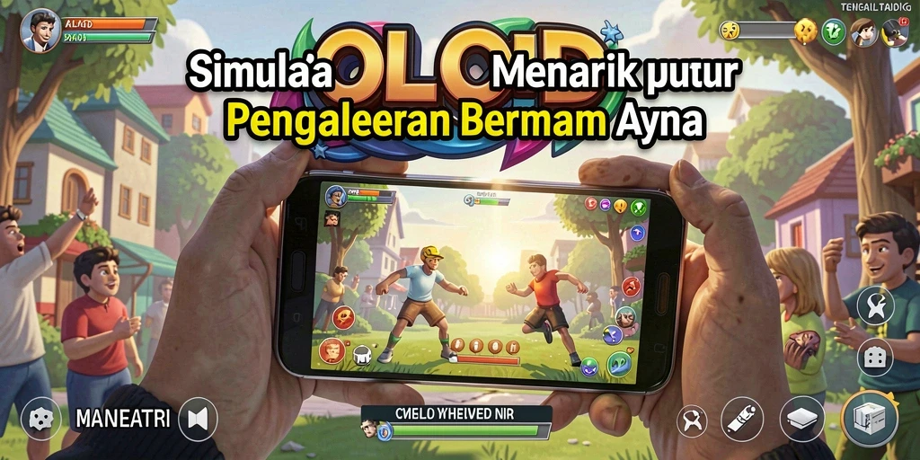 Tampilan utama gameplay OLLO4D dengan elemen simulasi yang mendalam.