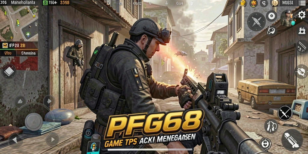 Tampilan gameplay PGG68 yang menegangkan dan penuh aksi.