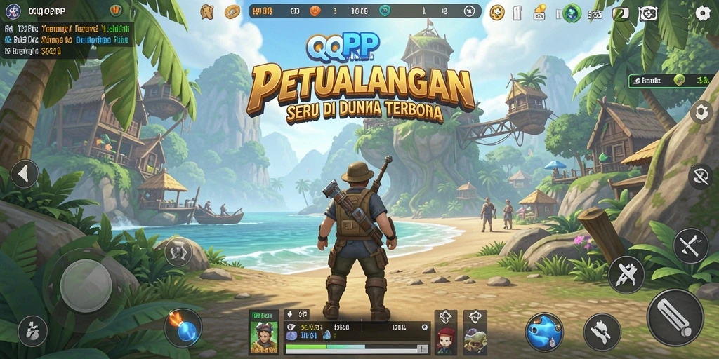 Gameplay menarik di dunia terbuka QQRP dengan berbagai macam aktivitas.
