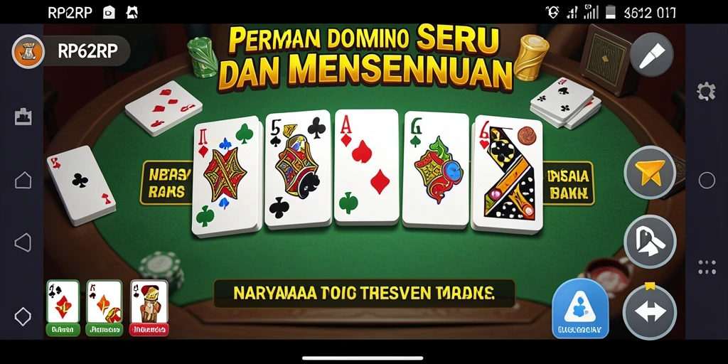 Screenshot gameplay RP62RP menampilkan keseruan bermain Domino.