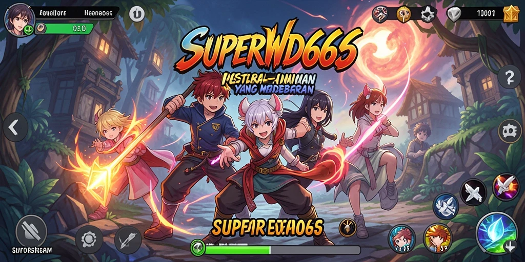 Tampilan gameplay yang menakjubkan dalam SUPERWD666.