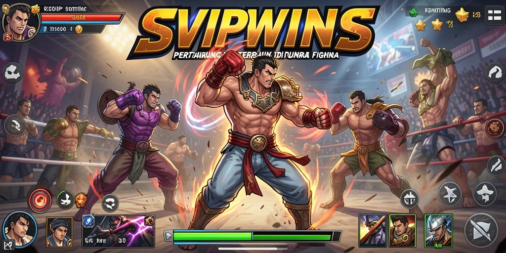 Menampilkan gameplay seru dari game Fighting SVIPWINS.