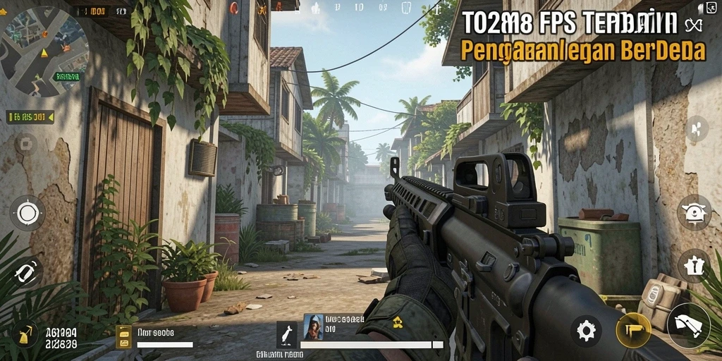 Screenshot utama TO288 menampilkan aksi pertempuran FPS yang mendebarkan.