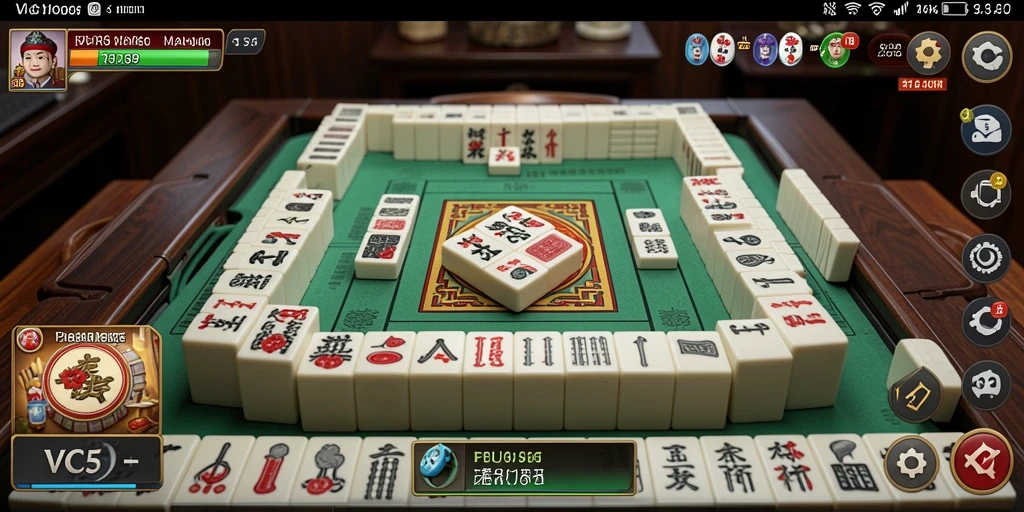 Tampilan gameplay seru Mahjong di VC5 dengan grafis menarik.