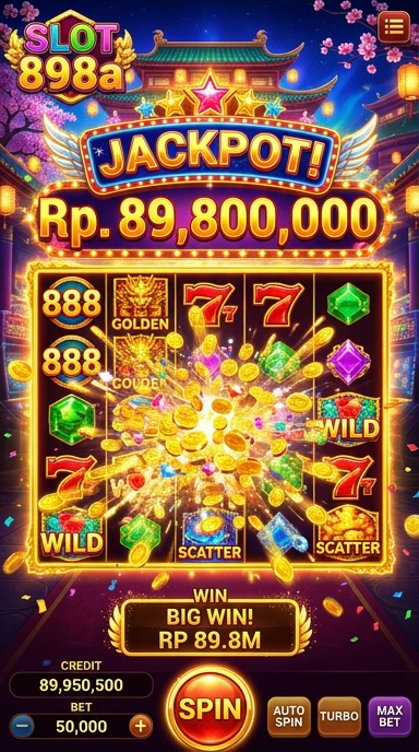 Tampilan utama aplikasi 898a dengan pilihan kategori.